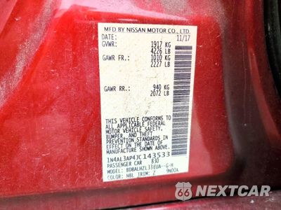 Zdjęcie 12 z 12 samochodu: 2018 NISSAN ALTIMA 2.5 VIN:1N4AL3AP4JC143533 - miniatura