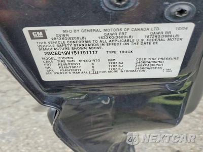 Zdjęcie 12 z 13 samochodu: 2005 CHEVROLET SILVERADO C1500 VIN:2GCEC19V151191117 - miniatura