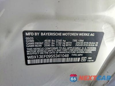 Zdjęcie 12 z 12 samochodu: 2025 BMW X1 M35I VIN:WBX13EF09S5341048 - miniatura