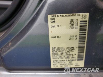 Zdjęcie 12 z 12 samochodu: 2020 NISSAN ALTIMA 2.5 S VIN:1N4BL4BVXLC180807 - miniatura