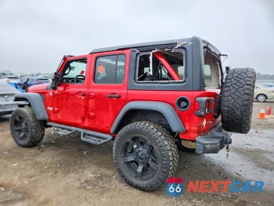 Drugie zdjęcie samochodu z przodu: 2019 JEEP WRANGLER UNLIMITED SPORT VIN:1C4HJXDG6KW542039 - miniatura