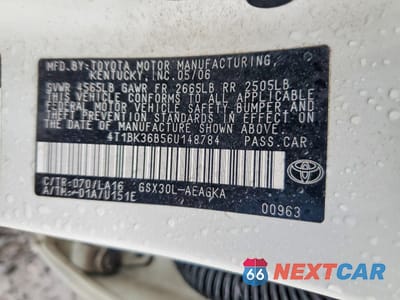 Zdjęcie 12 z 13 samochodu: 2006 TOYOTA AVALON XLS VIN:4T1BK36B56U148784 - miniatura