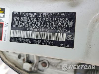 Zdjęcie 12 z 12 samochodu: 2013 TOYOTA AVALON HYBRID VIN:4T1BD1EB2DU012609 - miniatura