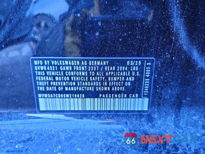 Zdjęcie 12 z 12 samochodu: 2025 VOLKSWAGEN GTI SE VIN:WVW3A7CD8SW219628 - miniatura