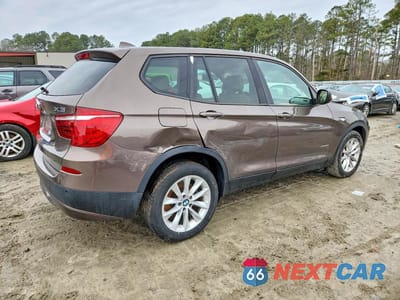 Trzecie zdjęcie samochodu z tyłu: 2014 BMW X3 XDRIVE28I VIN:5UXWX9C51E0D31518 - miniatura
