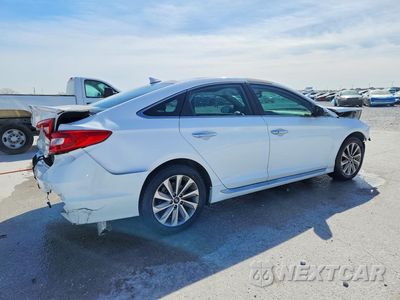 Trzecie zdjęcie samochodu z tyłu: 2016 HYUNDAI SONATA VIN:5NPE34AF8GH313186 - miniatura