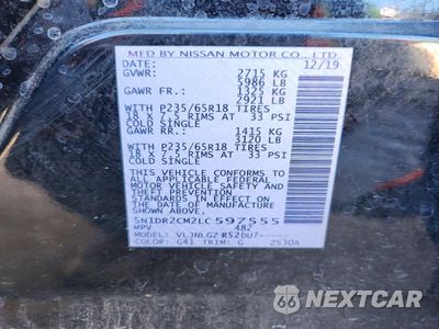 Zdjęcie 13 z 14 samochodu: 2020 NISSAN PATHFINDER SL VIN:5N1DR2CM2LC597555 - miniatura