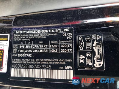 Zdjęcie 13 z 14 samochodu: 2025 MERCEDES-BENZ EQS SUV 450 4MATIC VIN:4JGDM2EB8SA039245 - miniatura