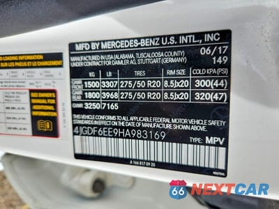Zdjęcie 13 z 13 samochodu: 2017 MERCEDES-BENZ GLS 450 4MATIC VIN:4JGDF6EE9HA983169 - miniatura