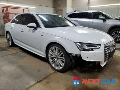 Czwarte zdjęcie samochodu z boku: 2019 AUDI A4 PREMIUM PLUS VIN:WAUENAF4XKN016605 - miniatura