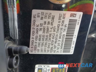 Zdjęcie 12 z 12 samochodu: 2019 HONDA CR-V LX VIN:2HKRW6H3XKH226284 - miniatura