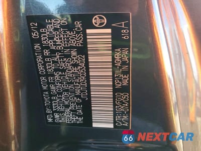Zdjęcie 12 z 12 samochodu: 2012 TOYOTA YARIS 3-DOOR L VIN:JTDJTUD39CD534022 - miniatura
