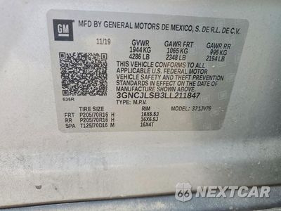 Zdjęcie 13 z 13 samochodu: 2020 CHEVROLET TRAX 1LT VIN:3GNCJLSB3LL211847 - miniatura