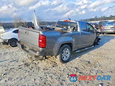 Trzecie zdjęcie samochodu z tyłu: 2022 CHEVROLET COLORADO LT VIN:1GCHSCEAXN1132183 - miniatura