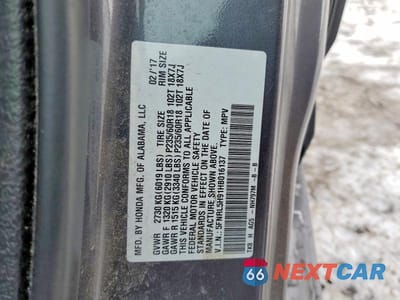 Zdjęcie 13 z 13 samochodu: 2017 HONDA ODYSSEY TOURING VIN:5FNRL5H91HB016137 - miniatura