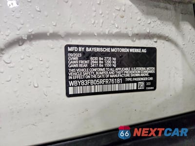 Zdjęcie 13 z 13 samochodu: 2024 BMW I4 XDRIVE 40 VIN:WBY83FB05RFR76181 - miniatura