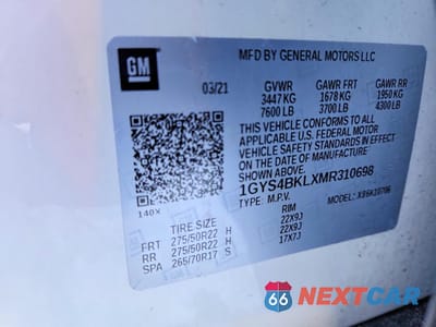 Zdjęcie 14 z 14 samochodu: 2021 CADILLAC ESCALADE PREMIUM LUXURY VIN:1GYS4BKLXMR310698 - miniatura