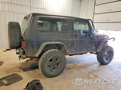 Trzecie zdjęcie samochodu z tyłu: 2006 JEEP WRANGLER / TJ UNLIMITED VIN:1J4FA44S46P743815 - miniatura