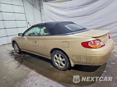Drugie zdjęcie samochodu z przodu: 2002 TOYOTA CAMRY SOLARA SLE V6 VIN:2T1FF28P62C590803 - miniatura