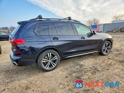 Trzecie zdjęcie samochodu z tyłu: 2019 BMW X7 XDRIVE50I VIN:5UXCX4C55KLS37056 - miniatura