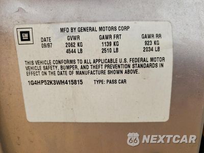 Zdjęcie 12 z 13 samochodu: 1998 BUICK LESABRE CUSTOM VIN:1G4HP52K3WH415815 - miniatura