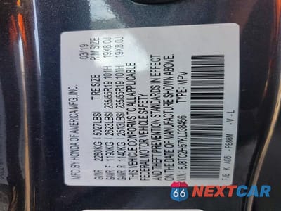 Zdjęcie 14 z 14 samochodu: 2019 ACURA RDX TECHNOLOGY VIN:5J8TC2H57KL038456 - miniatura