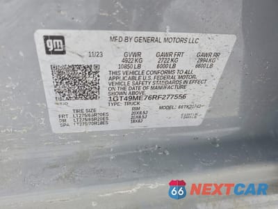 Zdjęcie 12 z 13 samochodu: 2024 GMC SIERRA K2500 SLE VIN:1GT49ME76RF277556 - miniatura