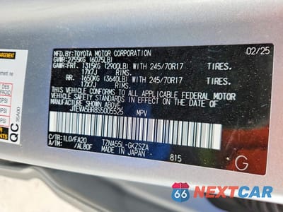 Zdjęcie 13 z 13 samochodu: 2025 TOYOTA 4RUNNER SR5 VIN:JTEVA5BR8S5005525 - miniatura