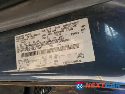 Zdjęcie 12 z 12 samochodu: 2019 FORD TRANSIT T-250 VIN:1FTYR3XMXKKB13657 - miniatura