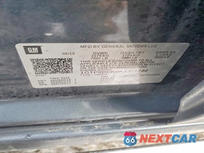 Zdjęcie 12 z 12 samochodu: 2019 GMC SIERRA K1500 SLE VIN:1GTP9BEK0KZ379722 - miniatura