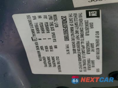 Zdjęcie 13 z 13 samochodu: 2006 CHEVROLET EQUINOX LT VIN:2CNDL63F266070865 - miniatura