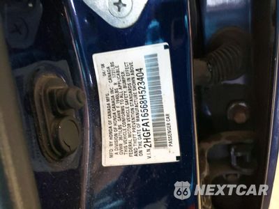 Zdjęcie 12 z 12 samochodu: 2008 HONDA CIVIC LX VIN:2HGFA16568H523404 - miniatura