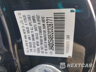 Zdjęcie 12 z 12 samochodu: 2002 ACURA RSX VIN:JH4DC54852C028771 - miniatura