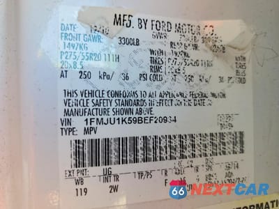 Zdjęcie 13 z 13 samochodu: 2011 FORD EXPEDITION LIMITED VIN:1FMJU1K59BEF20934 - miniatura