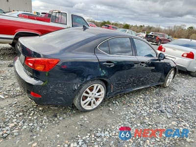 Trzecie zdjęcie samochodu z tyłu: 2007 LEXUS IS 250 BASE VIN:JTHBK262375036445 - miniatura