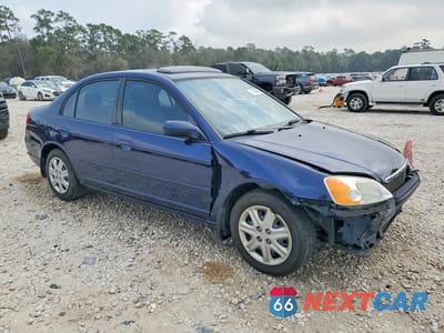 Czwarte zdjęcie samochodu z boku: 2003 HONDA CIVIC EX VIN:2HGES26763H515389 - miniatura