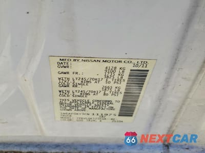 Zdjęcie 13 z 13 samochodu: 2012 NISSAN NV 2500 UTILITY / SERVICE VAN VIN:1N6AF0KY3CN111975 - miniatura