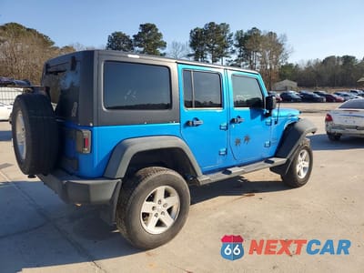 Trzecie zdjęcie samochodu z tyłu: 2015 JEEP WRANGLER UNLIMITED SPORT VIN:1C4BJWDG2FL635115 - miniatura