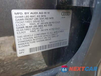 Zdjęcie 13 z 13 samochodu: 2019 AUDI Q7 PRESTIGE VIN:WA1VAAF72KD001377 - miniatura