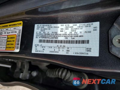 Zdjęcie 12 z 12 samochodu: 2020 FORD RANGER XL VIN:1FTER4EH3LLA67003 - miniatura