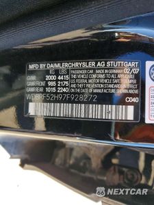 Zdjęcie 12 z 12 samochodu: 2007 MERCEDES-BENZ C 230 VIN:WDBRF52H97F928272 - miniatura