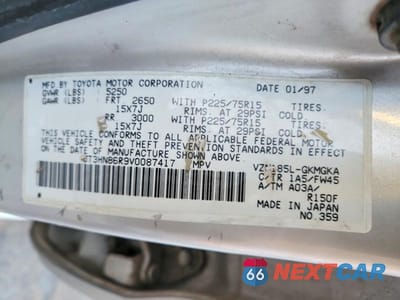 Zdjęcie 13 z 13 samochodu: 1997 TOYOTA 4RUNNER SR5 VIN:JT3HN86R9V0087417 - miniatura