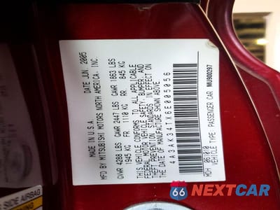 Zdjęcie 12 z 12 samochodu: 2006 MITSUBISHI ECLIPSE GT VIN:4A3AK34TX6E005056 - miniatura