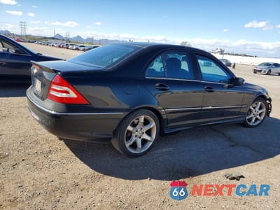 Trzecie zdjęcie samochodu z tyłu: 2007 MERCEDES-BENZ C 230 VIN:WDBRF52H97F928272 - miniatura