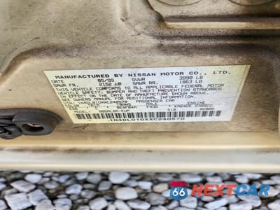 Zdjęcie 12 z 12 samochodu: 1999 NISSAN ALTIMA XE VIN:1N4DL01DXXC240570 - miniatura