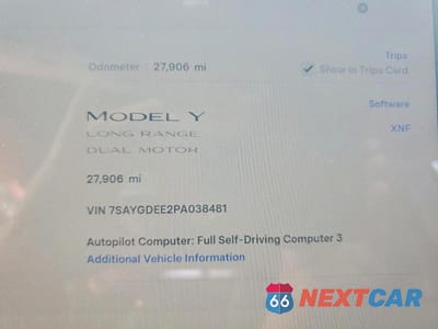 Zdjęcie 9 z 11 samochodu: 2023 TESLA MODEL Y VIN:7SAYGDEE2PA038481 - miniatura
