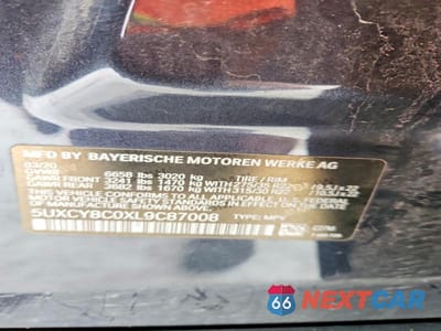 Zdjęcie 12 z 12 samochodu: 2020 BMW X6 M50I VIN:5UXCY8C0XL9C87008 - miniatura