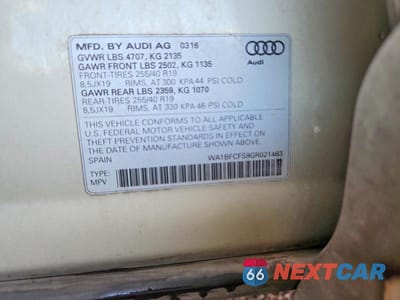 Zdjęcie 13 z 13 samochodu: 2016 AUDI Q3 PREMIUM PLUS VIN:WA1BFCFS9GR021463 - miniatura