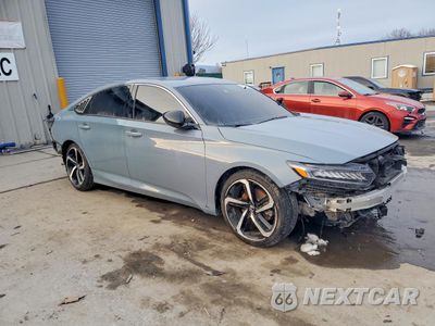 Czwarte zdjęcie samochodu z boku: 2022 HONDA ACCORD HYBRID SPORT VIN:1HGCV3F29NA020100 - miniatura