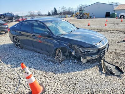 Czwarte zdjęcie samochodu z boku: 2018 HONDA ACCORD SPORT VIN:1HGCV1F39JA230932 - miniatura